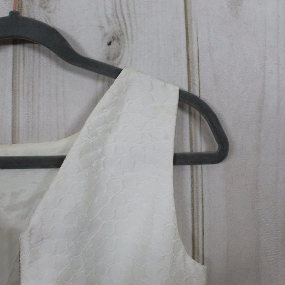 NWT! Ivy + Blue Maggy Boutique Black White Back Zip Textured Combo Dress Size 4P - Picture 9 of 12